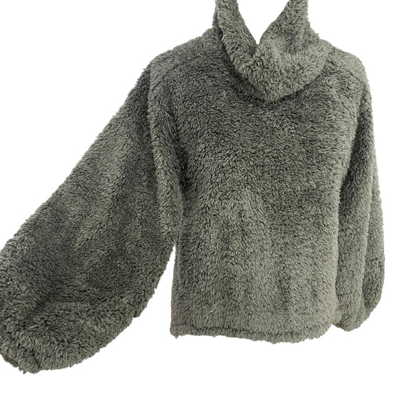 Lululemon Warm Restore Sherpa Pullover Fleece Army Green Size XS/Small - Picture 4 of 9